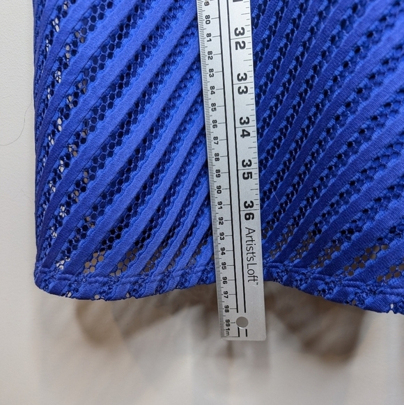 Mossimo Sleeveless Purple Fit n Flare Textured V Neck Dress Women XL - Picture 7 of 10